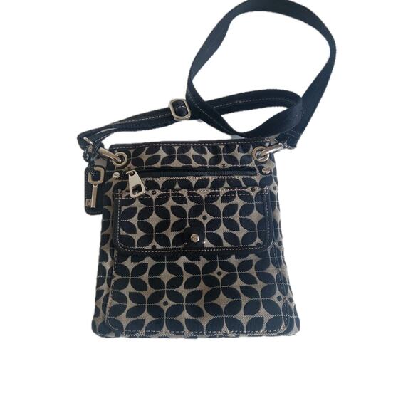 Fossil Crossbody Bag. Black And Brown. - Picture 1 of 6